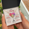 Love Knot Necklace 18K Yellow Gold Finish | 2 | Personalized To My Nanny Necklace From Kids Never Forget That I Love You You Mean The World Nanny Birthday Mothers Day Christmas Customized Gift Box Message Card | siriusteestore