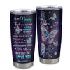Personalized To My Nanny Tumbler From Kids Stainless Steel Cup Butterfly Thank You For Your Love Nanny Gift Birthday Mothers Day Christmas Custom Travel Mug | siriusteestore