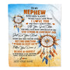 Personalized To My Nephew Blanket Dream Catcher I Love You Forever From Aunt Auntie Uncle Nephew Birthday Gifts Christmas Graduation Custom Fleece Blanket | siriusteestore