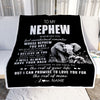 Personalized To My Nephew Blanket From Aunt Uncle Whenever You Feel Elephant Nephew Birthday Gifts Graduation Christmas Customized Fleece Throw Blanket | siriusteestore