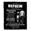 Personalized To My Nephew Blanket From Uncle Whenever You Feel Overwhelmed Nephew Birthday Graduation Christmas Customized Bed Fleece Throw Blanket | siriusteestore