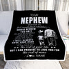 Personalized To My Nephew Blanket From Uncle Whenever You Feel Overwhelmed Nephew Birthday Graduation Christmas Customized Bed Fleece Throw Blanket | siriusteestore
