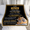 Personalized To My Nephew Blanket Tiger I Love You Forever From Aunt Auntie Uncle Nephew Birthday Gifts Christmas Graduation Customized Fleece Blanket | siriusteestore