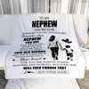 Personalized To My Nephew Gifts Blanket From Aunt Auntie Whenever Woman Unique Birthday Gifts For Nephew Graduation Christmas Custom Fleece Throw Blanket | siriusteestore