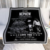 Personalized To My Nephew Gifts Blanket From Aunt Auntie Wherever Your Journey In Life Aunt Nephew Birthday Gifts Christmas Customized Fleece Throw Blanket | siriusteestore