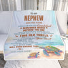 Personalized To My Nephew Gifts Blanket From Aunt Uncle Auntie Whenever Turtle Unique Birthday Gifts For Nephew Graduation Christmas Custom Fleece Throw Blanket | siriusteestore