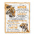 Personalized To My Nephew Gifts Blanket From Aunt Uncle Auntie Wherever Your Journey In Life Tiger Nephew Birthday Gifts Warm Customized Fleece Throw Blanket | siriusteestore