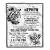 Personalized To My Nephew Gifts Blanket From Aunt Uncle Auntie Wherever Your Journey In Life White Tier Nephew Birthday Gifts Christmas Custom Fleece Blanket | siriusteestore