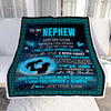 Personalized To My Nephew Gifts Blanket From Uncle Promise To Love You Gifts For Nephew Birthday Graduation Christmas Custom Fleece Throw Blanket | siriusteestore
