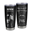 Personalized To My Nephew Gifts Tumbler From Aunt Auntie I Closed My Eyes For A Moment Nephew Birthday Graduation Christmas Custom Stainless Steel Cup Travel Mug | siriusteestore
