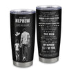 Personalized To My Nephew Gifts Tumbler From Uncle I Closed My Eyes For A Moment Nephew Birthday Graduation Christmas Custom Stainless Steel Cup Travel Mug | siriusteestore