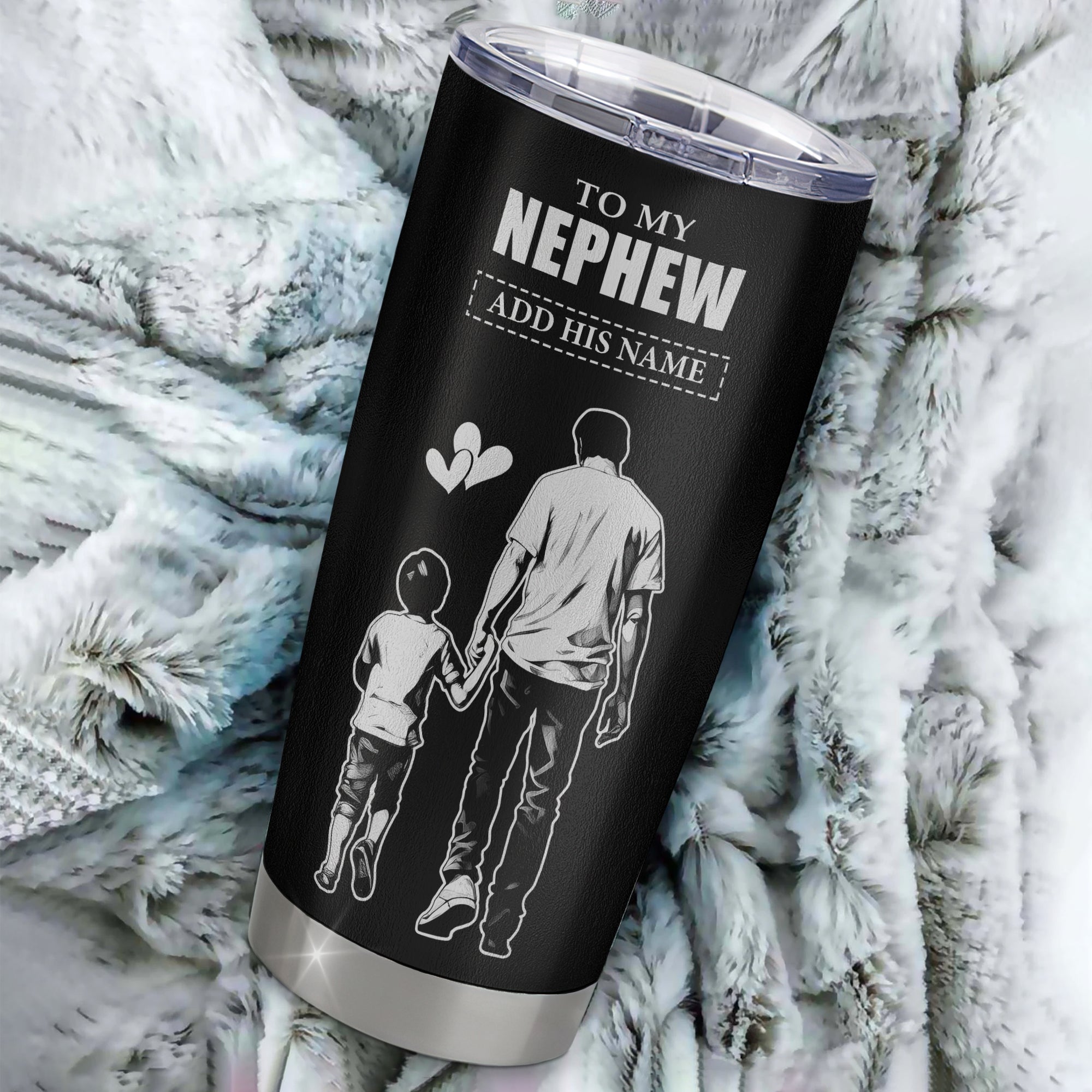 Personalized To My Nephew Gifts Tumbler From Uncle I Closed My Eyes For A Moment Nephew Birthday Graduation Christmas Custom Stainless Steel Cup Travel Mug | siriusteestore