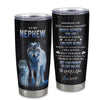 Personalized To My Nephew Tumbler From Aunt Auntie Uncle Stainless Steel Cup Whenever You Feel Wolf Nephew Birthday Gifts Graduation Christmas Custom Travel Mug | siriusteestore