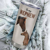 Personalized To My Nephew Tumbler From Aunt Uncle Stainless Steel Cup This Old Horse Love You Nephew Birthday Graduation Christmas Custom Travel Mug | siriusteestore