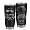 Personalized To My Nephew Viking Tumbler From Aunt Uncle I Wish You The Strength Scandinavian Norse Runes Viking For Men Birthday Gifts Christmas Custom Travel Mug | siriusteestore