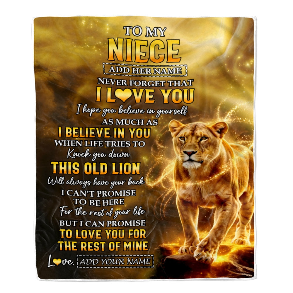 Personalized To My Niece Birthday Gifts From Aunt Blanket I Love You Niece Gifts Graduation Christmas Gift Ideas For Women Customized Fleece Throw Blanket | siriusteestore