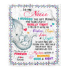 Personalized To My Niece Blanket From Aunt TiTi Uncle Elephant I Huggest This Soft Blanket Niece Birthday Graduation Christmas Customized Bed Fleece Blanket | siriusteestore
