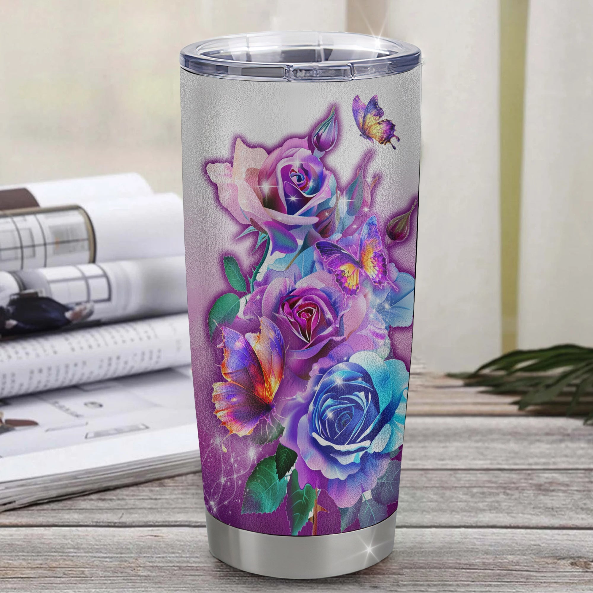 Personalized To My Niece From Aunt Auntie Uncle Stainless Steel Tumbler Cup Wherever Your Journey In Life Butterfly Niece Birthday Graduation Christmas Travel Mug | siriusteestore
