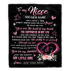 Personalized To My Niece From Uncle Blanket Once Upon A Time Birthday Graduation Gifts For Niece Gifts Christmas Customized Fleece Throw Blanket | siriusteestore