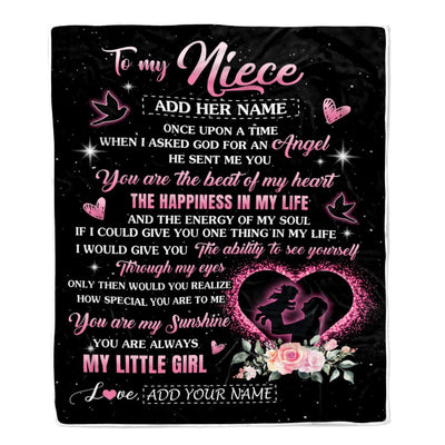 Personalized To My Niece From Uncle Blanket Once Upon A Time Birthday Graduation Gifts For Niece Gifts Christmas Customized Fleece Throw Blanket | siriusteestore