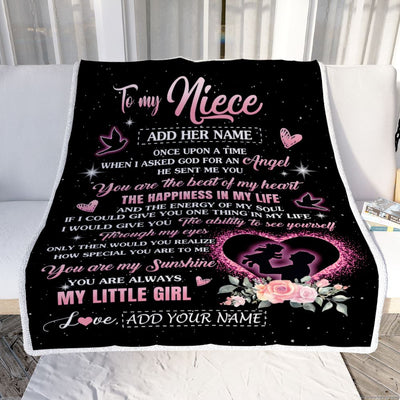 Personalized To My Niece From Uncle Blanket Once Upon A Time Birthday Graduation Gifts For Niece Gifts Christmas Customized Fleece Throw Blanket | siriusteestore