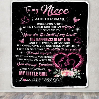 Personalized To My Niece From Uncle Blanket Once Upon A Time Birthday Graduation Gifts For Niece Gifts Christmas Customized Fleece Throw Blanket | siriusteestore