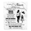 Personalized To My Niece Gifts Blanket From Aunt Auntie Whenever Woman Unique Birthday Gifts For Niece Graduation Christmas Custom Fleece Throw Blanket | siriusteestore