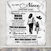 Personalized To My Niece Gifts Blanket From Aunt Auntie Whenever Woman Unique Birthday Gifts For Niece Graduation Christmas Custom Fleece Throw Blanket | siriusteestore