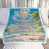 Personalized To My Niece Gifts Blanket From Aunt Uncle Auntie I Wish You The Strength Beach Niece Birthday Gifts Christmas Graduation Custom Fleece Blanket | siriusteestore