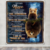 Personalized To My Niece Gifts Blanket From Aunt Uncle Auntie I Wish You The Strength Bear Niece Birthday Gifts Christmas Graduation Custom Fleece Blanket | siriusteestore