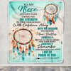 Personalized To My Niece Gifts Blanket From Aunt Uncle Auntie I Wish You The Strength Dream Catcher Niece Birthday Gifts Christmas Custom Fleece Throw Blanket | siriusteestore