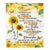 Personalized To My Niece Gifts Blanket From Aunt Uncle Auntie I Wish You The Strength Sunflower Niece Birthday Gifts Christmas Custom Fleece Throw Blanket | siriusteestore