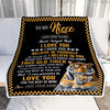 Personalized To My Niece Gifts Blanket From Aunt Uncle Auntie This Old Tiger Love You Niece Birthday Gifts Graduation Christmas Customized Fleece Blanket | siriusteestore