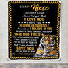 Personalized To My Niece Gifts Blanket From Aunt Uncle Auntie This Old Tiger Love You Niece Birthday Gifts Graduation Christmas Customized Fleece Blanket | siriusteestore