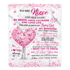 Personalized To My Niece Gifts Blanket From Aunt Uncle Auntie Tree I Love You Always Niece Birthday Gifts Mothers Day Christmas Custom Fleece Throw Blanket | siriusteestore