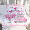 Personalized To My Niece Gifts Blanket From Aunt Uncle Auntie Tree I Love You Always Niece Birthday Gifts Mothers Day Christmas Custom Fleece Throw Blanket | siriusteestore