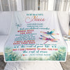 Personalized To My Niece Gifts Blanket From Aunt Uncle Auntie Whenever You Feel Dragonfly Niece Birthday Gifts Graduation Christmas Customized Fleece Blanket | siriusteestore