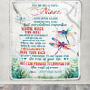 Personalized To My Niece Gifts Blanket From Aunt Uncle Auntie Whenever You Feel Dragonfly Niece Birthday Gifts Graduation Christmas Customized Fleece Blanket | siriusteestore