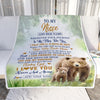 Personalized To My Niece Gifts Blanket From Aunt Uncle Auntie Wherever Your Journey In Life Bear Niece Birthday Gifts Warm Customized Fleece Throw Blanket | siriusteestore