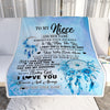 Personalized To My Niece Gifts Blanket From Aunt Uncle Auntie Wherever Your Journey In Life Dream Catcher Niece Birthday Gifts Warm Customized Fleece Throw Blanket | siriusteestore