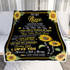Personalized To My Niece Gifts Blanket From Aunt Uncle Auntie Wherever Your Journey In Life Sunflower Niece Birthday Gifts Warm Customized Fleece Throw Blanket | siriusteestore