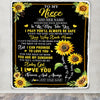 Personalized To My Niece Gifts Blanket From Aunt Uncle Auntie Wherever Your Journey In Life Sunflower Niece Birthday Gifts Warm Customized Fleece Throw Blanket | siriusteestore