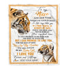 Personalized To My Niece Gifts Blanket From Aunt Uncle Auntie Wherever Your Journey In Life Tiger Niece Birthday Gifts Warm Customized Fleece Throw Blanket | siriusteestore