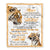 Personalized To My Niece Gifts Blanket From Aunt Uncle Auntie Wherever Your Journey In Life Tiger Niece Birthday Gifts Warm Customized Fleece Throw Blanket | siriusteestore
