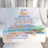 Personalized To My Niece Gifts Blanket From Aunt Uncle Auntie Wherever Your Journey In Life Turtle Niece Birthday Gifts Warm Customized Fleece Throw Blanket | siriusteestore