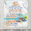 Personalized To My Niece Gifts Blanket From Aunt Uncle Auntie Wherever Your Journey In Life Turtle Niece Birthday Gifts Warm Customized Fleece Throw Blanket | siriusteestore