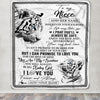 Personalized To My Niece Gifts Blanket From Aunt Uncle Auntie Wherever Your Journey In Life White Tier Niece Birthday Gifts Christmas Custom Fleece Blanket | siriusteestore