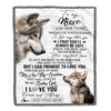Personalized To My Niece Gifts Blanket From Aunt Uncle Auntie Wherever Your Journey In Life Wolf Niece Birthday Gifts Warm Customized Fleece Throw Blanket | siriusteestore