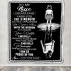 Personalized To My Niece Gifts Blanket From Aunt Uncle I Wish You The Strength Aunt Niece Birthday Gifts Christmas Graduation Custom Fleece Throw Blanket | siriusteestore