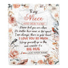 Personalized To My Niece Gifts Blanket From Aunt Uncle Never Feel You Are Alone Birthday Gifts For Niece Graduation Christmas Customized Fleece Blanket | siriusteestore